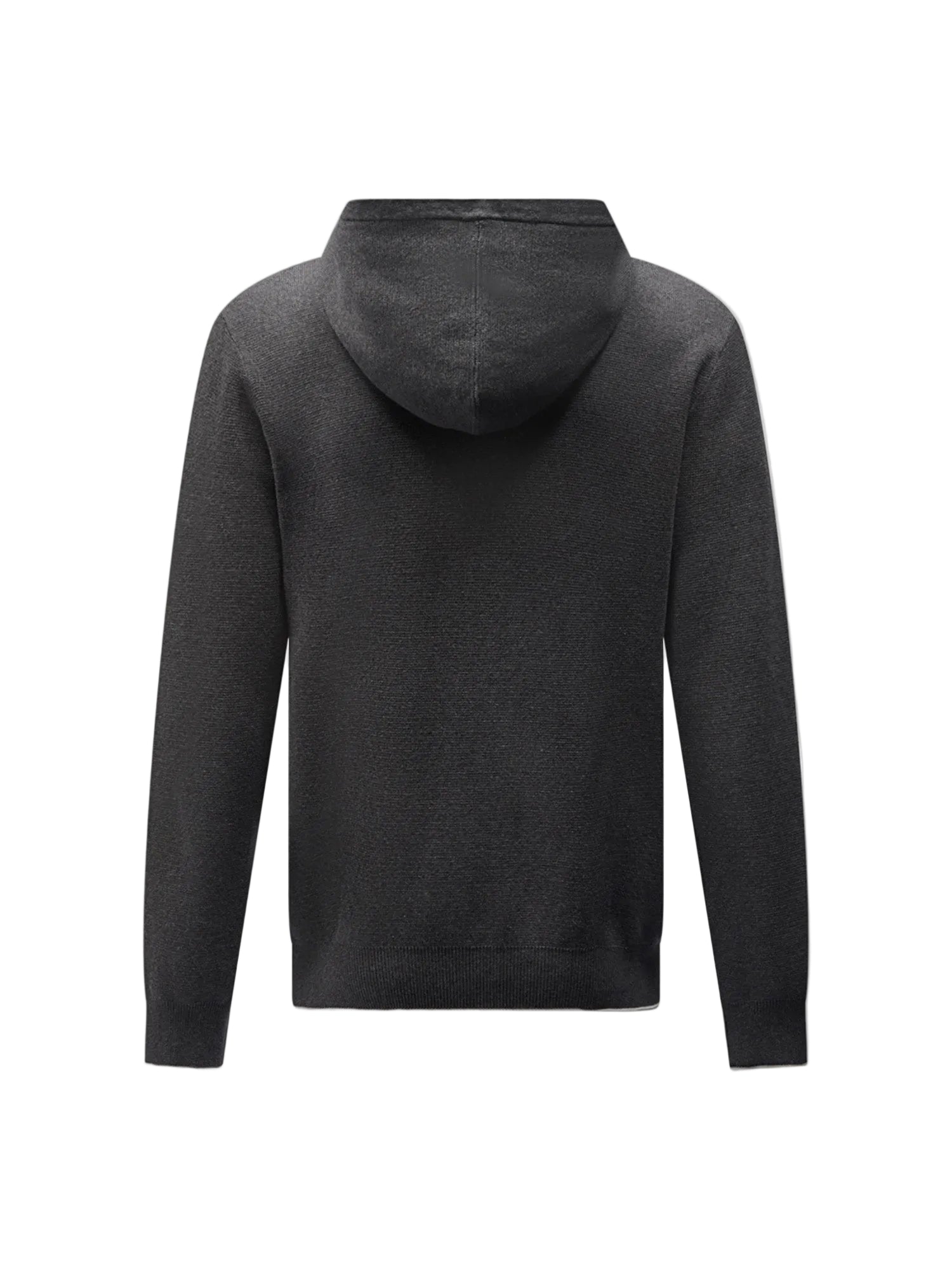 Peckham Rye Milano Knit Charcoal Grey Zip-Up Hoodie